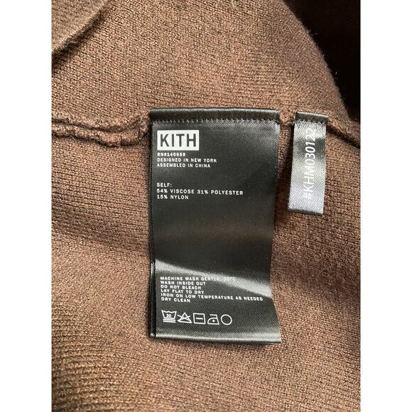 Kith L/S Brown Viscose Mockneck Size L - Picture 5 of 5